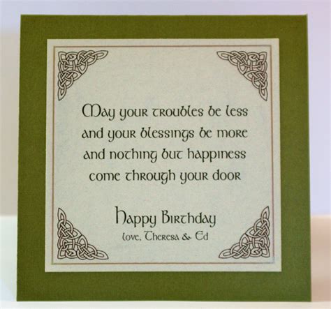 irish blessings for birthdays